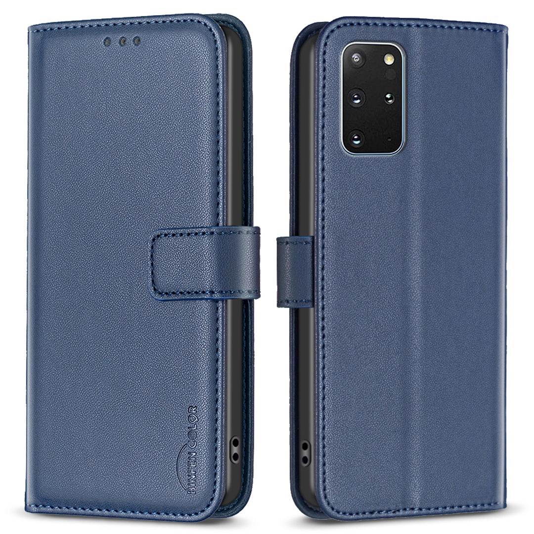 BINFEN COLOR BF17 For Samsung Galaxy S20 Plus 4G / 5G Slim-Fit Phone Cover Stand Magnetic Wallet PU Leather Phone Case BINFEN COLOR BF17 For Samsung Galaxy S20 Plus 4G / 5G Slim-Fit Phone Cover Stand Magnetic Wallet PU Leather Phone Case